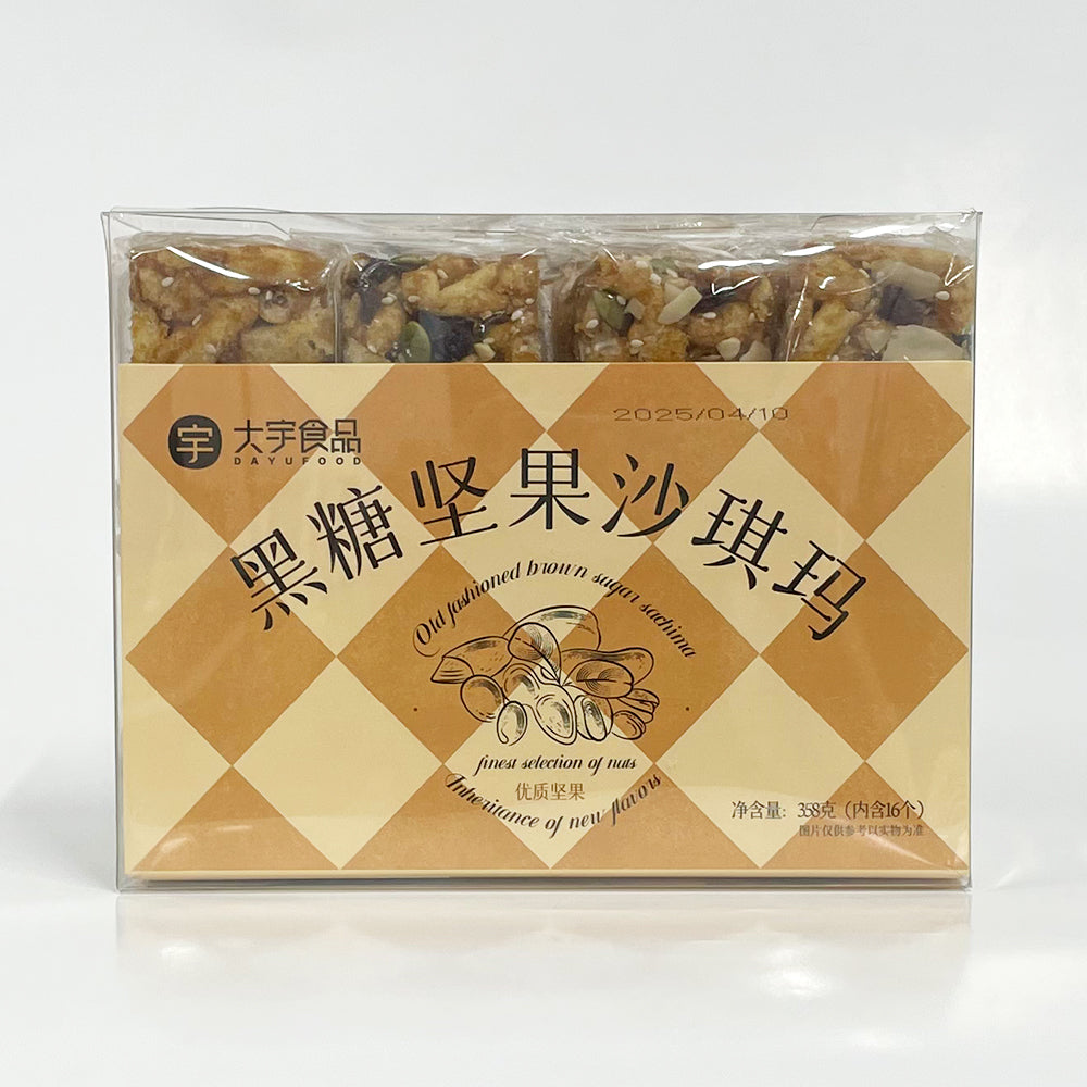 大宇 李軽軽黑糖/堅果沙琪瑪 350g