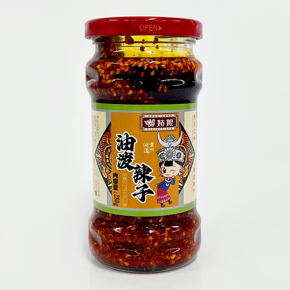 苗姑娘 油溌辣子-香辣味 280g